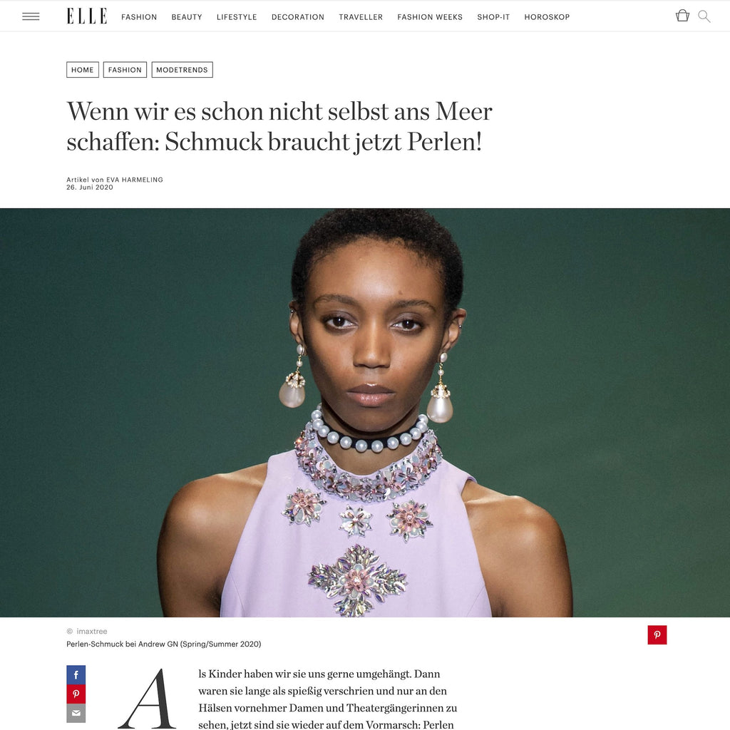 ELLE Online Germany, June 2020